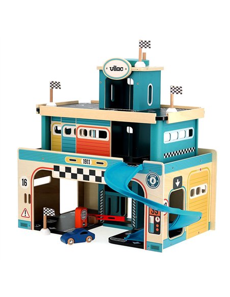 Garage en bois vintage Vilacity - Vilac