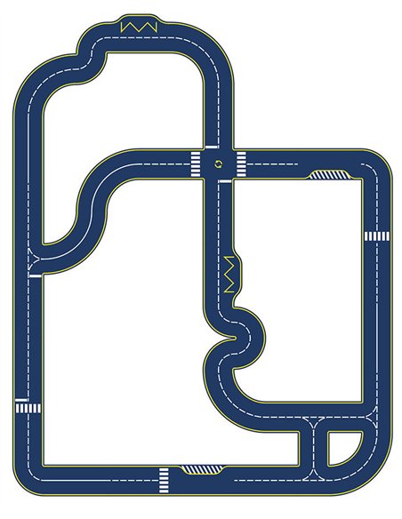 Circuit réversible en carton Vilacity - Vilac