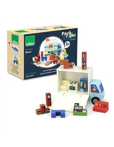 Jeu de logique en bois Pack it right Le déménagement - Ingela P.Arrhenius - Vilac