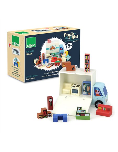 Jeu de logique en bois Pack it right Le déménagement - Ingela P.Arrhenius - Vilac