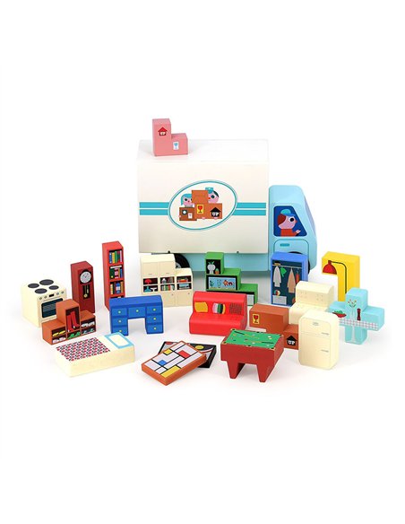 Jeu de logique en bois Pack it right Le déménagement - Ingela P.Arrhenius - Vilac