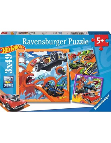 Puzzles Légendaire Hot Wheels 3x49p - ravensburger