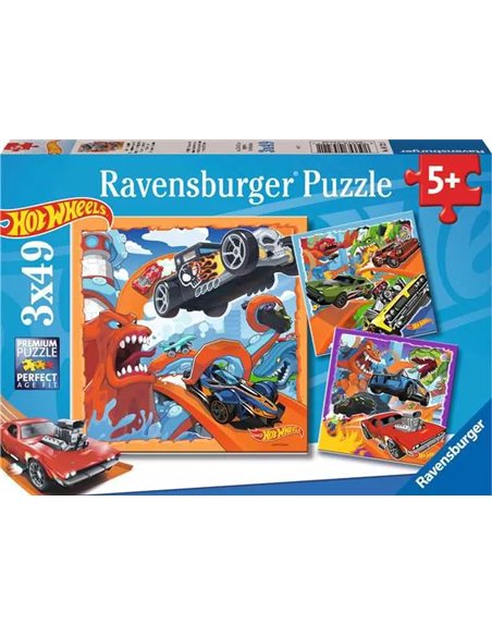 Puzzles Légendaire Hot Wheels 3x49p - ravensburger