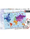 Puzzle Carte du monde 250p - ravensburger