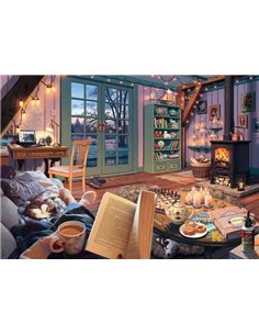 Puzzle Le cabanon cosy 1000p - ravensburger 2