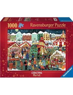 Puzzle Marché de Noël 1000 Pc Puzzle - ravensburger
