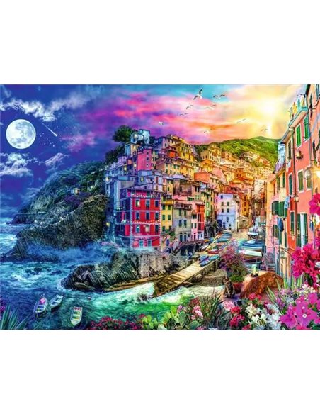Puzzle 2000 pièces - Cinque Terre colorées - ravensburger