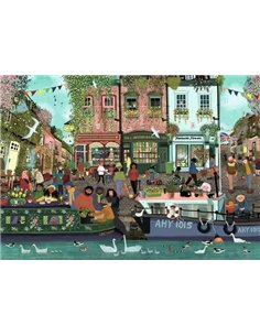 Puzzle 1000 pièces - Le long du fleuve - ravensburger 2