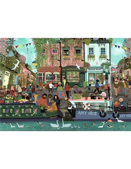 Puzzle 1000 pièces - Le long du fleuve - ravensburger
