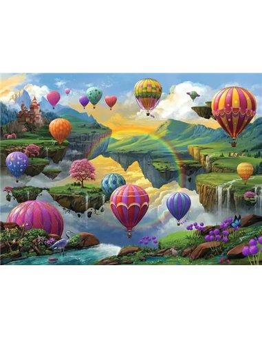 Puzzle 500 pièces - Vallée des montgolfières - ravensburger