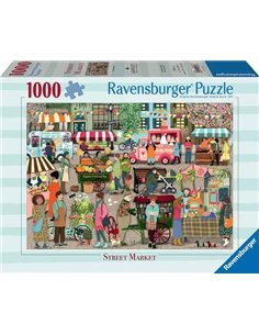 Puzzle 1000 pièces - Marché de rue - ravensburger