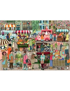 Puzzle 1000 pièces - Marché de rue - ravensburger 2
