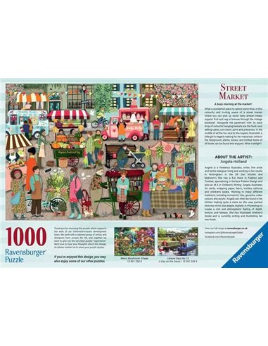 Puzzle 1000 pièces - Marché de rue - ravensburger