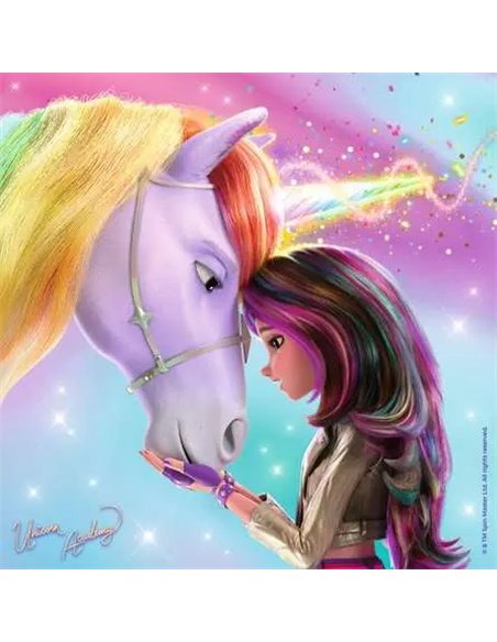 Puzzle L'école des licornes 3x49p - ravensburger