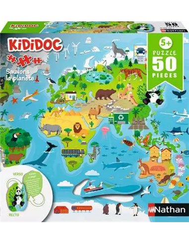 Puzzle Kididoc - Sauvons la planète - nathan