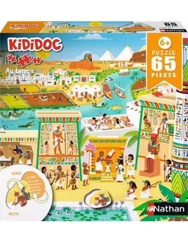 Puzzle Kididoc - Au temps des pharaons - nathan