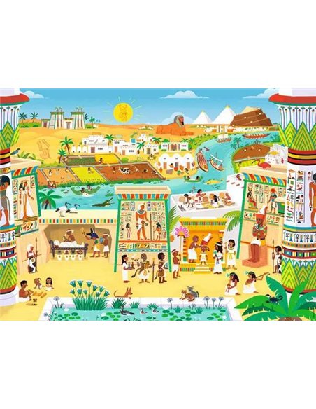 Puzzle Kididoc - Au temps des pharaons - nathan