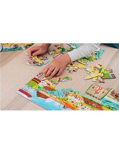 Puzzle Kididoc - Au temps des pharaons - nathan