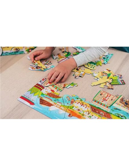 Puzzle Kididoc - Au temps des pharaons - nathan