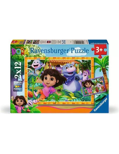 Puzzles Dora 2x12p - ravensburger