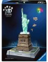 Puzzle 3D Statue de la Liberté illuminée - 108 pièces - ravensburger