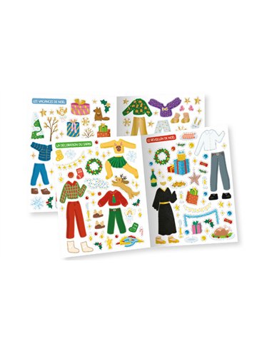 MES 500 AUTOCOLLANTS CRÉATIFS - NOËL ENCHANTÉ - auzou