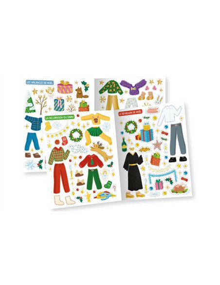 MES 500 AUTOCOLLANTS CRÉATIFS - NOËL ENCHANTÉ - auzou