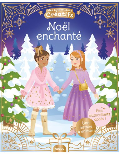 MES 500 AUTOCOLLANTS CRÉATIFS - NOËL ENCHANTÉ - auzou