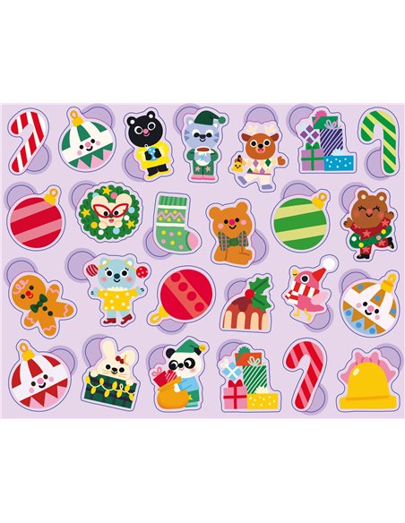 BOÎTE MÉTAL - 300 GOMMETTES NOËL - auzou