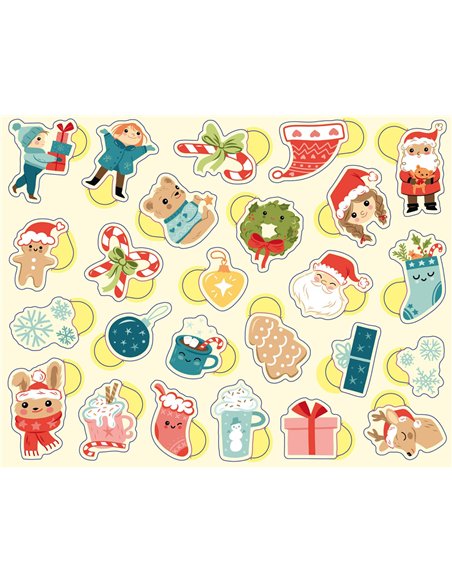 BOÎTE MÉTAL - 300 GOMMETTES NOËL - auzou