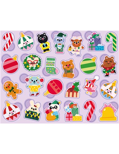 BOÎTE MÉTAL - 300 GOMMETTES NOËL - auzou