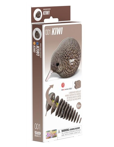 Eugy 3D Modèle: OISEAU KIWI BRUN