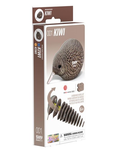 Eugy 3D Modèle: OISEAU KIWI BRUN