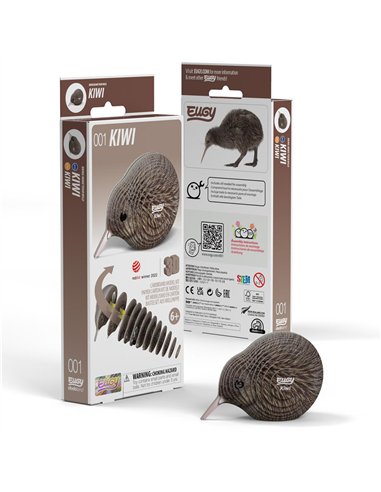 Eugy 3D Modèle: OISEAU KIWI BRUN