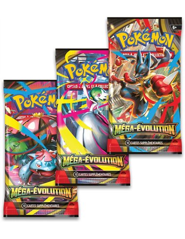 Pokémon ME01 : pack 3 boosters méga évolution