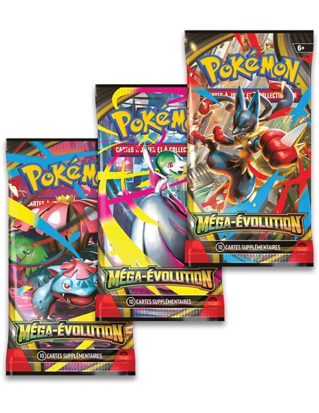 Pokémon ME01 : pack 3 boosters méga évolution