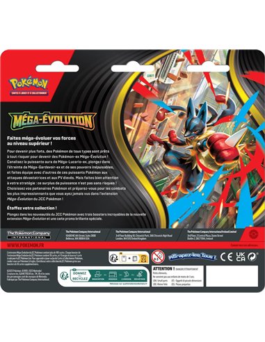 Pokémon ME01 : pack 3 boosters méga évolution