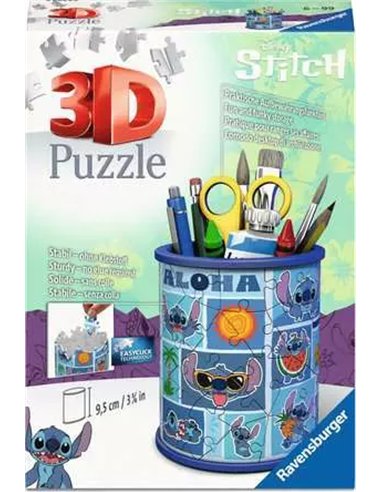 Puzzle 3D Pot crayons Stitch Disney - ravensburger