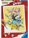 CreArt - 24x30cm - POKEMON Pikachu & Evoli