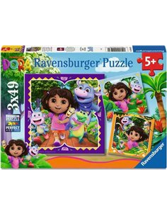 Puzzle Dora 3x49p - ravensburger