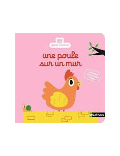 Une poule sur un mur