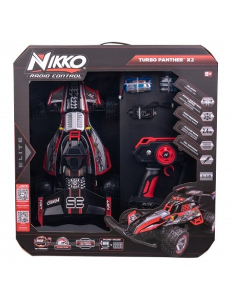 Voiture radiocommandée - Elite - Turbo panther X2 rouge 1:10