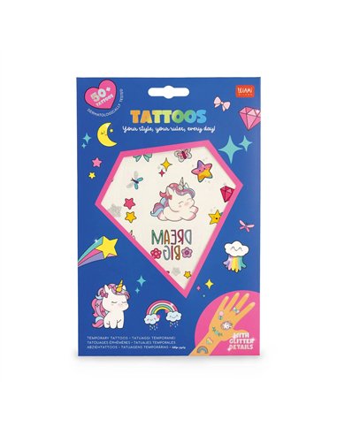 Tatouages Éphémères - Tattoos licornes - legami