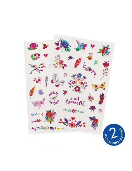 Tatouages Éphémères - Tattoos flowers - legami