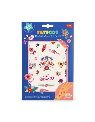 Tatouages Éphémères - Tattoos flowers - legami