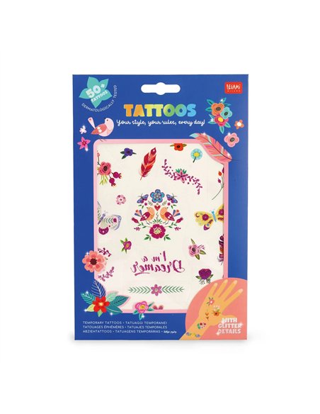 Tatouages Éphémères - Tattoos flowers - legami