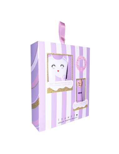 Coffret LI : Crème mains fleur de coton - baume guimauve - INUWET