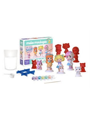 Mako moulages Mes amis kawaii -  coffret 5 moules
