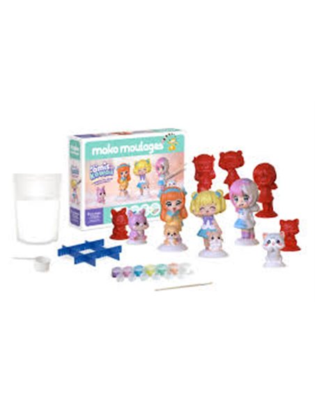 Mako moulages Mes amis kawaii -  coffret 5 moules