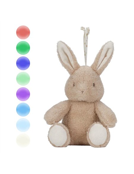 Peluche musicale et lumineuse Lapin - Newborn - little dutch